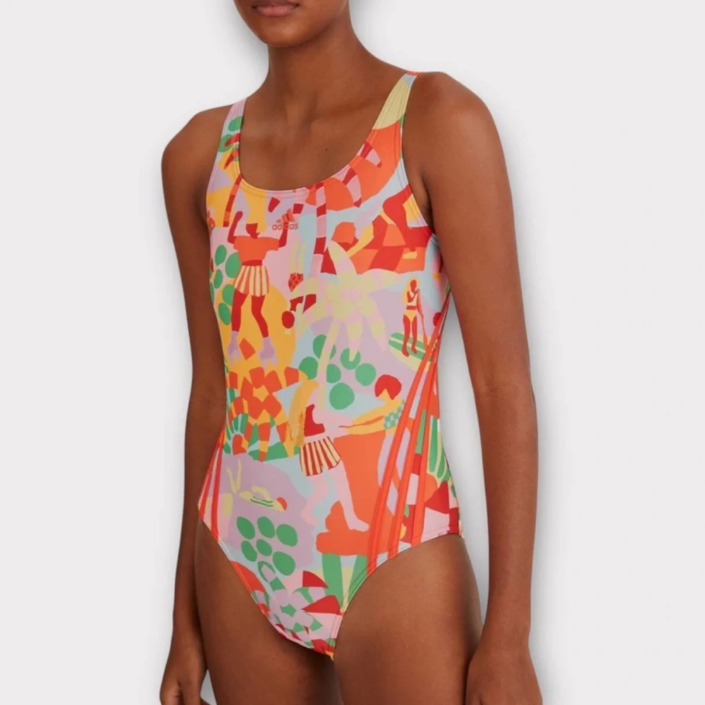 FARM Rio x Adidas Swimsuit Pearl Citrine